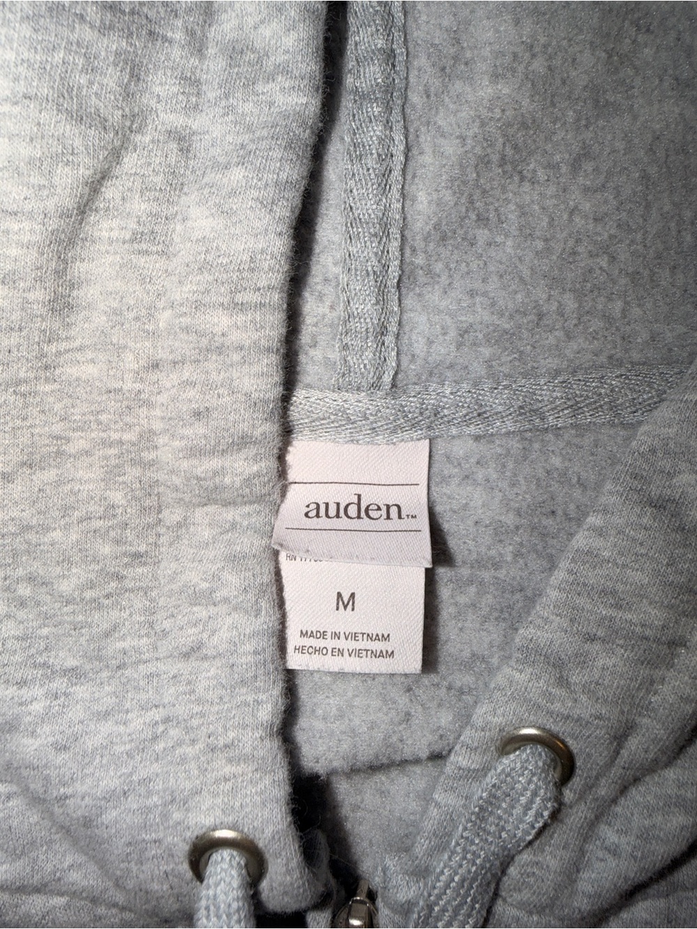 Light Gray Zip-Up Cropped with Hood - Picture 2 of 2